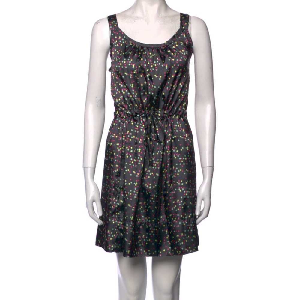 Melissa + Alexandre Herchcovitch Black Dress with Multicolor Dots